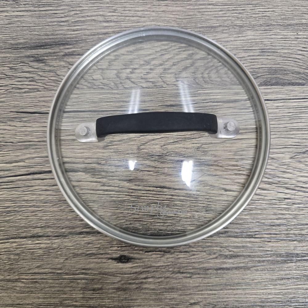 SIMPLY Calphalon Glass & Stainless-Steel Lid Outer 6 1/4" - Inner 5‎ 1/2"